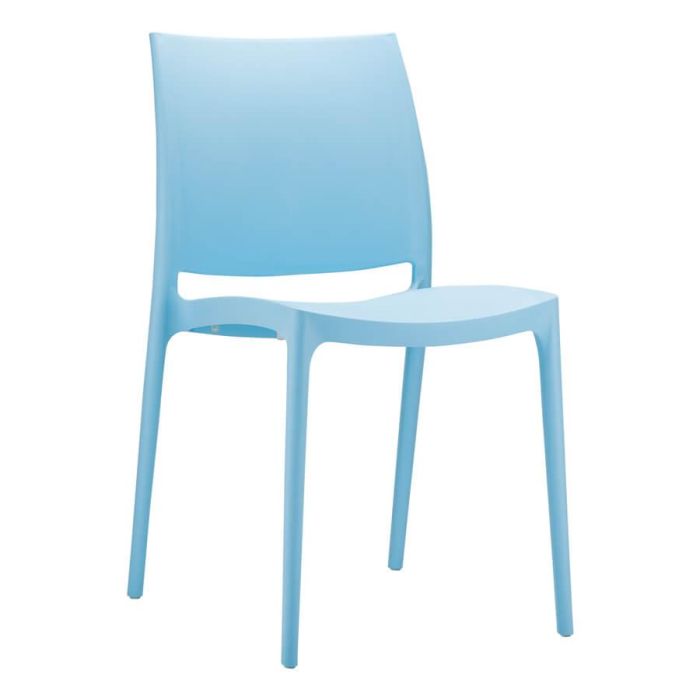 RECYCLED POLYPROPYLENE SIDE CHAIR MODEL 7456 BLUE